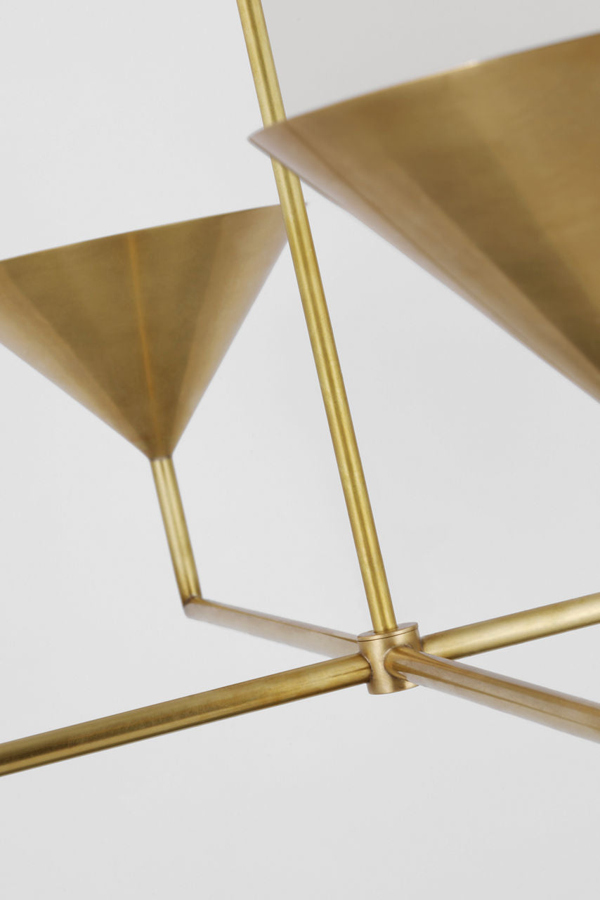Orsay XL Chandelier | Hand-Rubbed Antique Brass