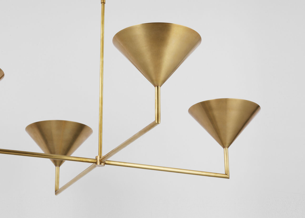 Orsay XL Chandelier | Hand-Rubbed Antique Brass