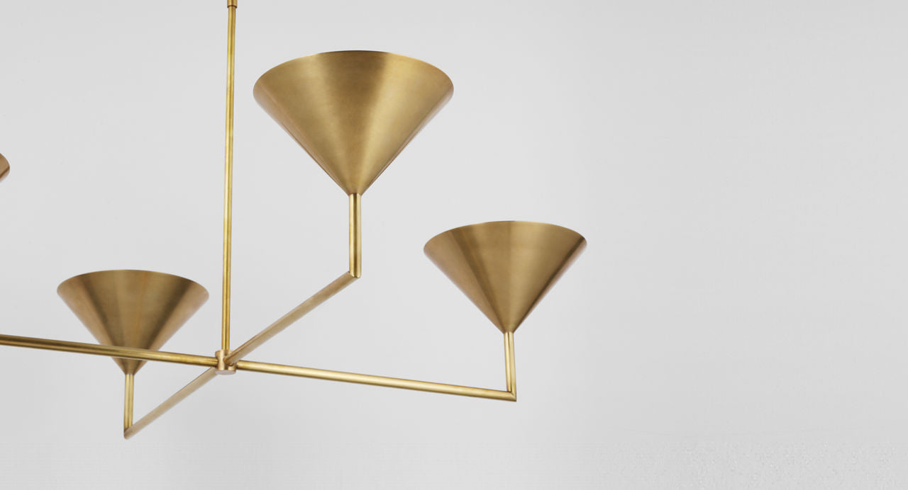 Orsay XL Chandelier | Hand-Rubbed Antique Brass