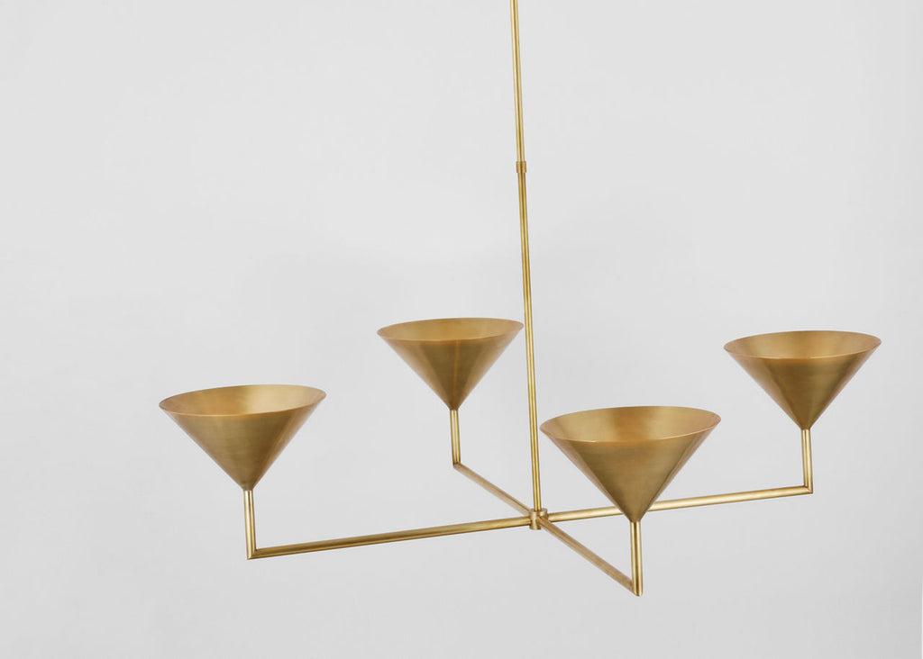 Orsay XL Chandelier | Hand-Rubbed Antique Brass