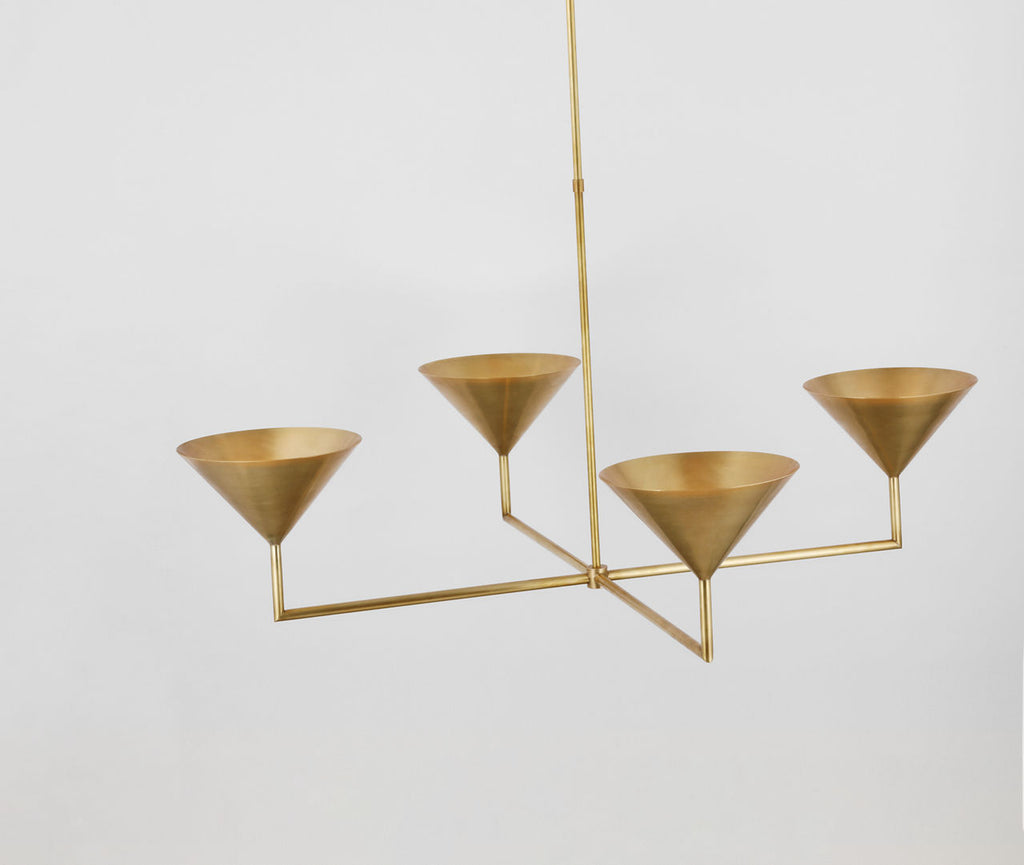 Orsay XL Chandelier | Hand-Rubbed Antique Brass