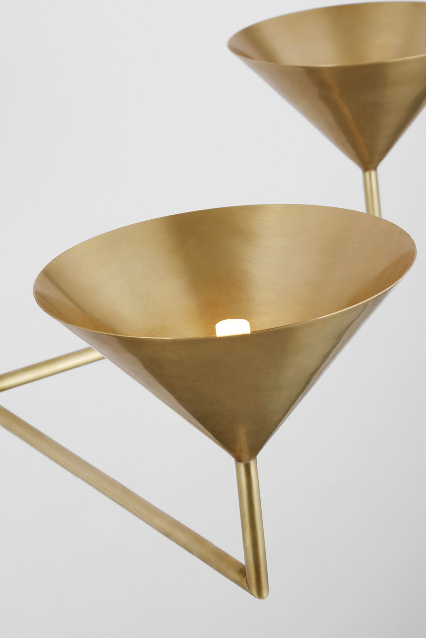 Orsay XL Chandelier | Hand-Rubbed Antique Brass