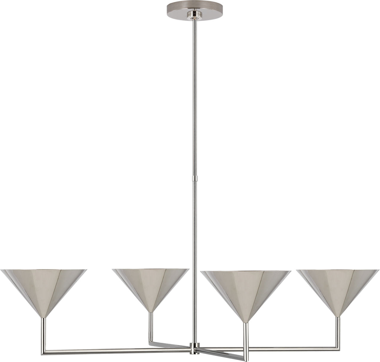 Orsay XL Chandelier | Polished Nickel