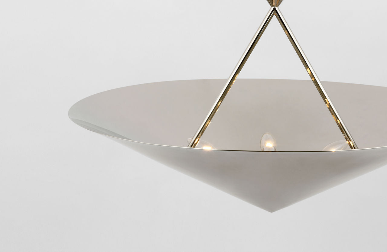 Orsay Medium Chandelier | Polished Nickel