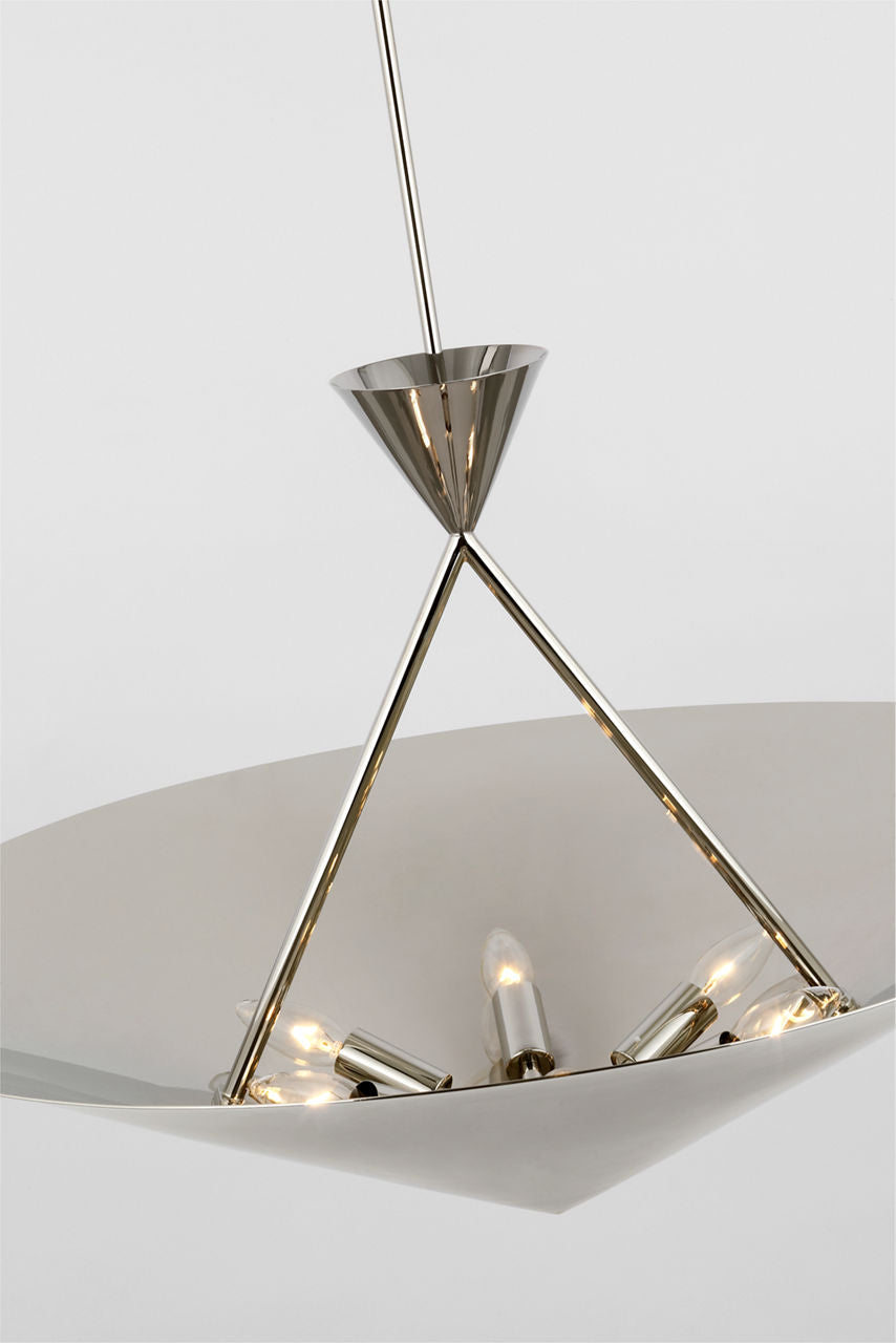 Orsay Medium Chandelier | Polished Nickel