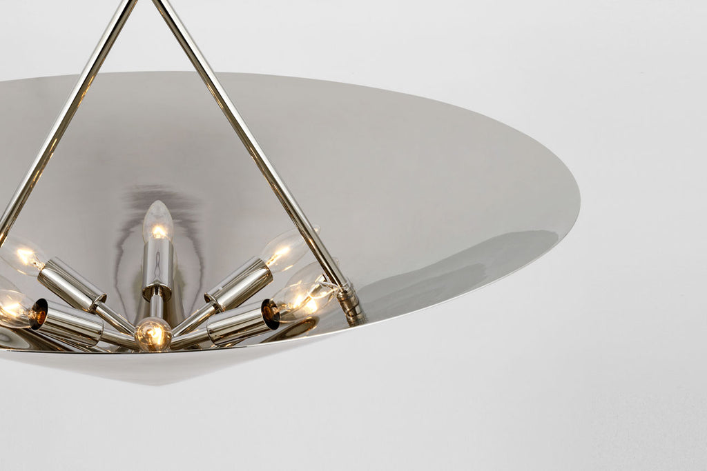 Orsay Medium Chandelier | Polished Nickel