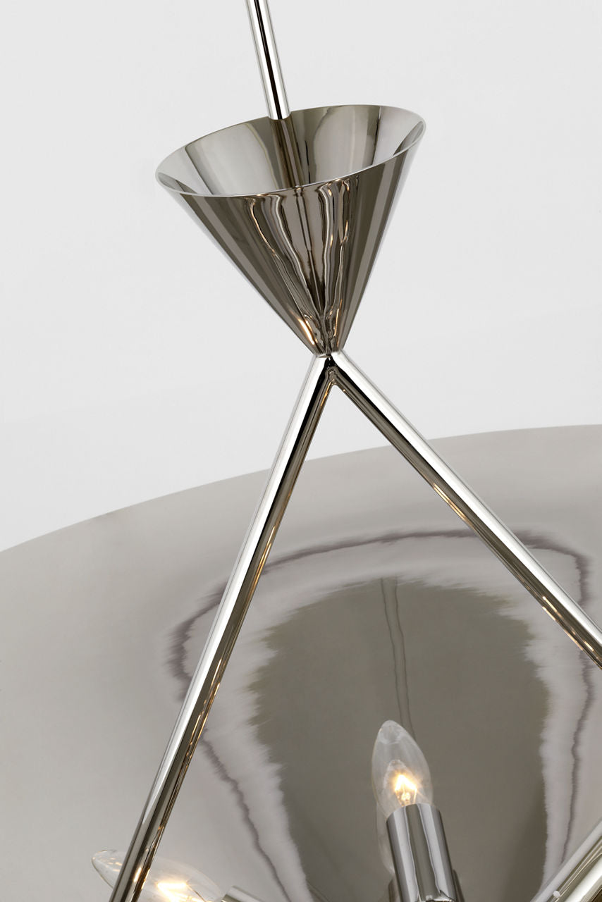 Orsay Medium Chandelier | Polished Nickel