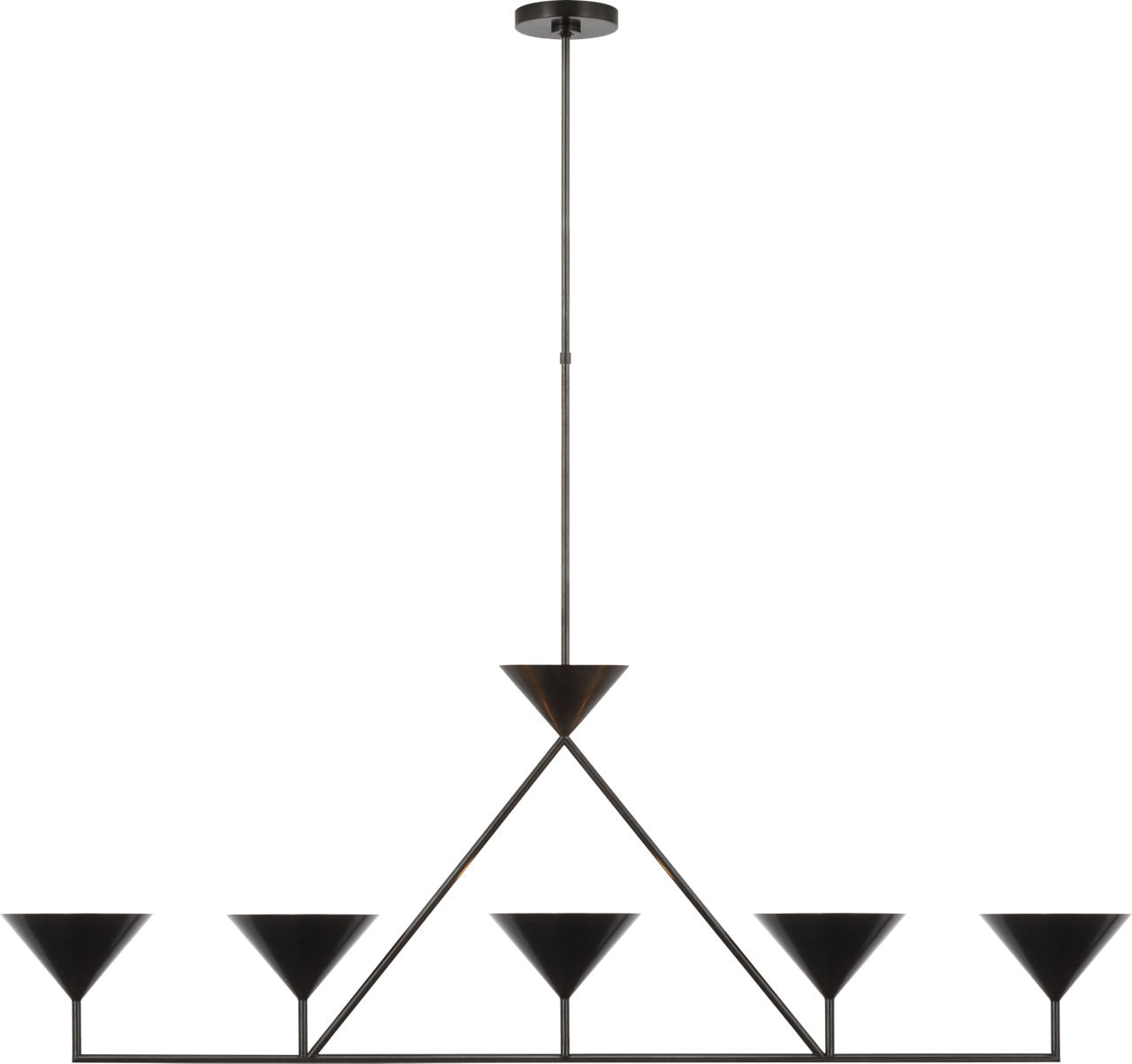 Orsay XL 5-Light Linear Chandelier | Bronze