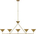 Orsay XL 5-Light Linear Chandelier | Hand-Rubbed Antique Brass