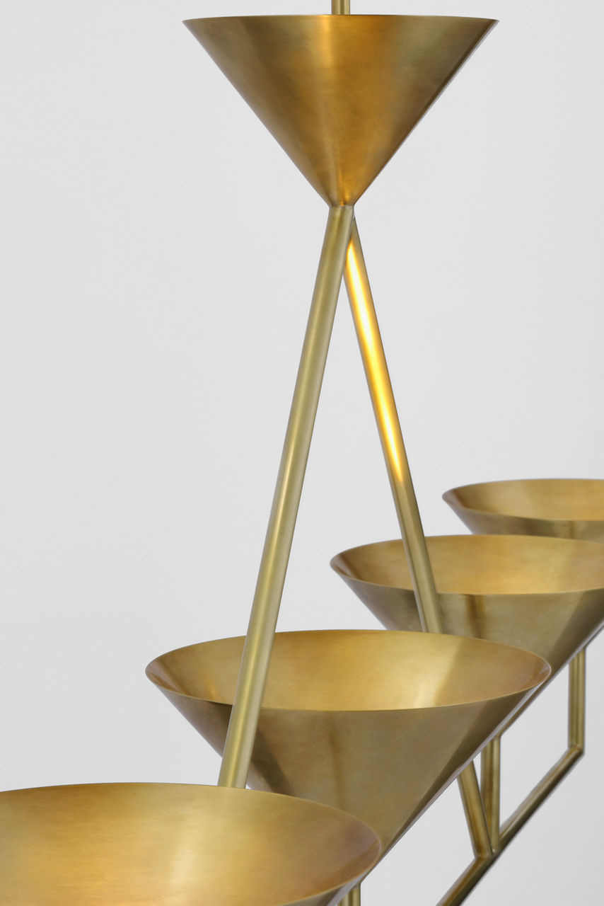 Orsay XL 5-Light Linear Chandelier | Hand-Rubbed Antique Brass