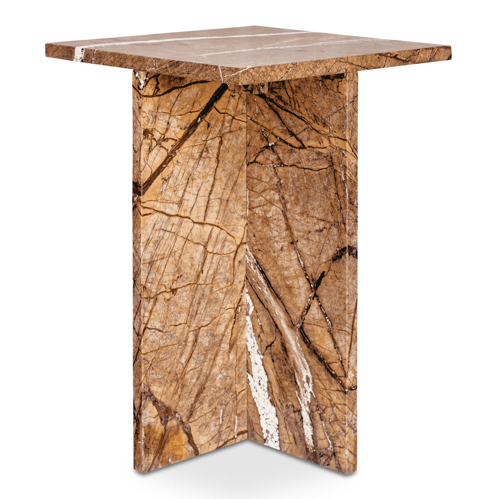 Blair Accent Table Golden Forest Marble