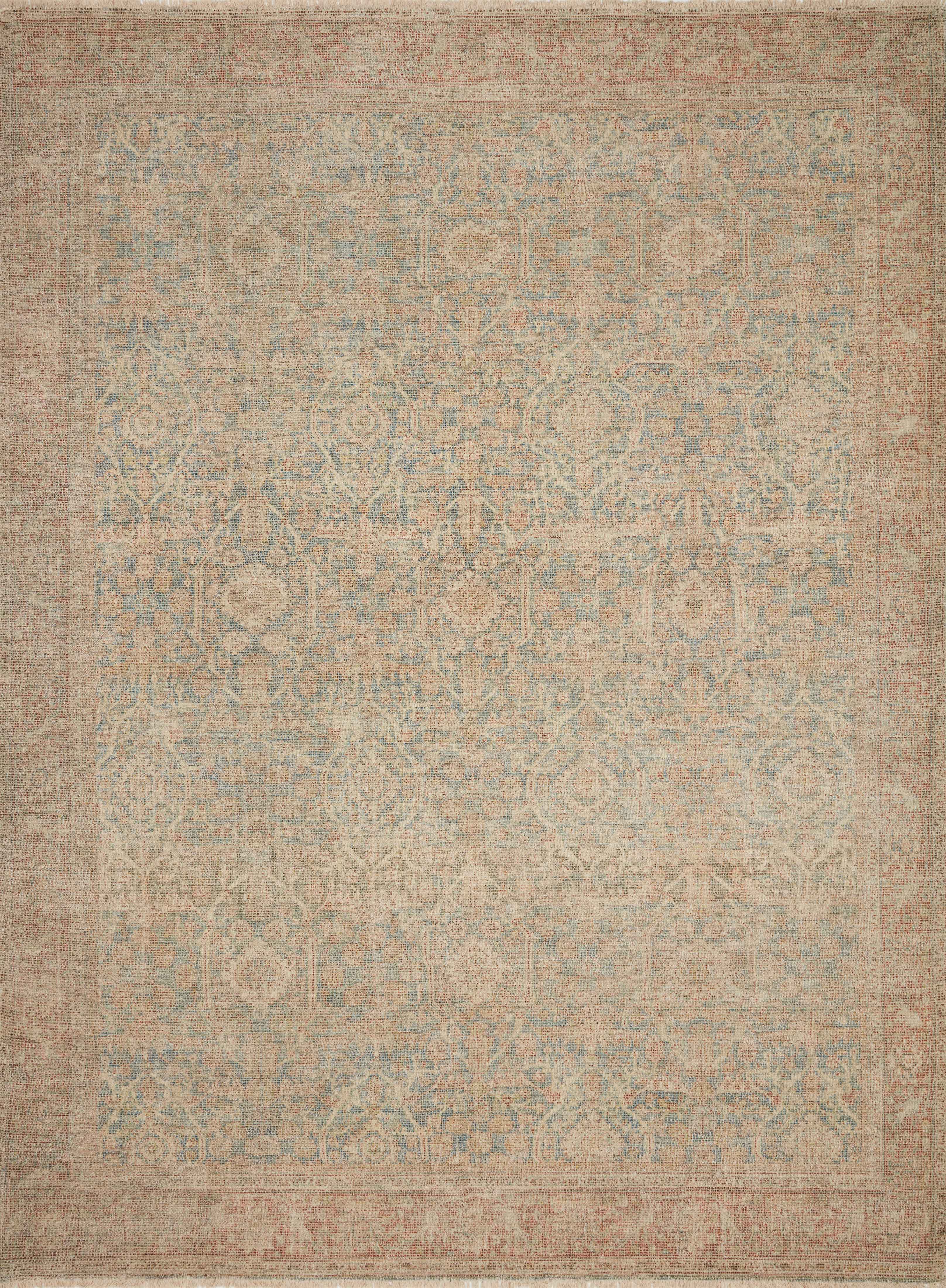 Loloi | Priya Collection | Denim / Rust | PRY-06