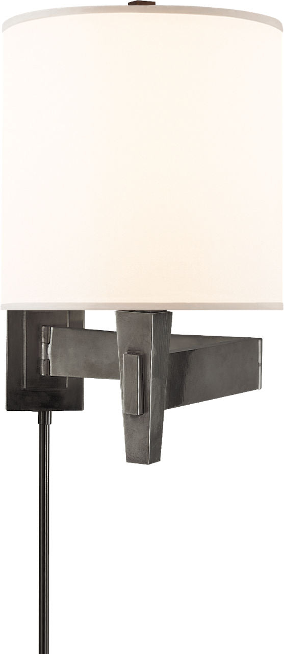 Architect's Swing Arm | Bronze | Silk Shade