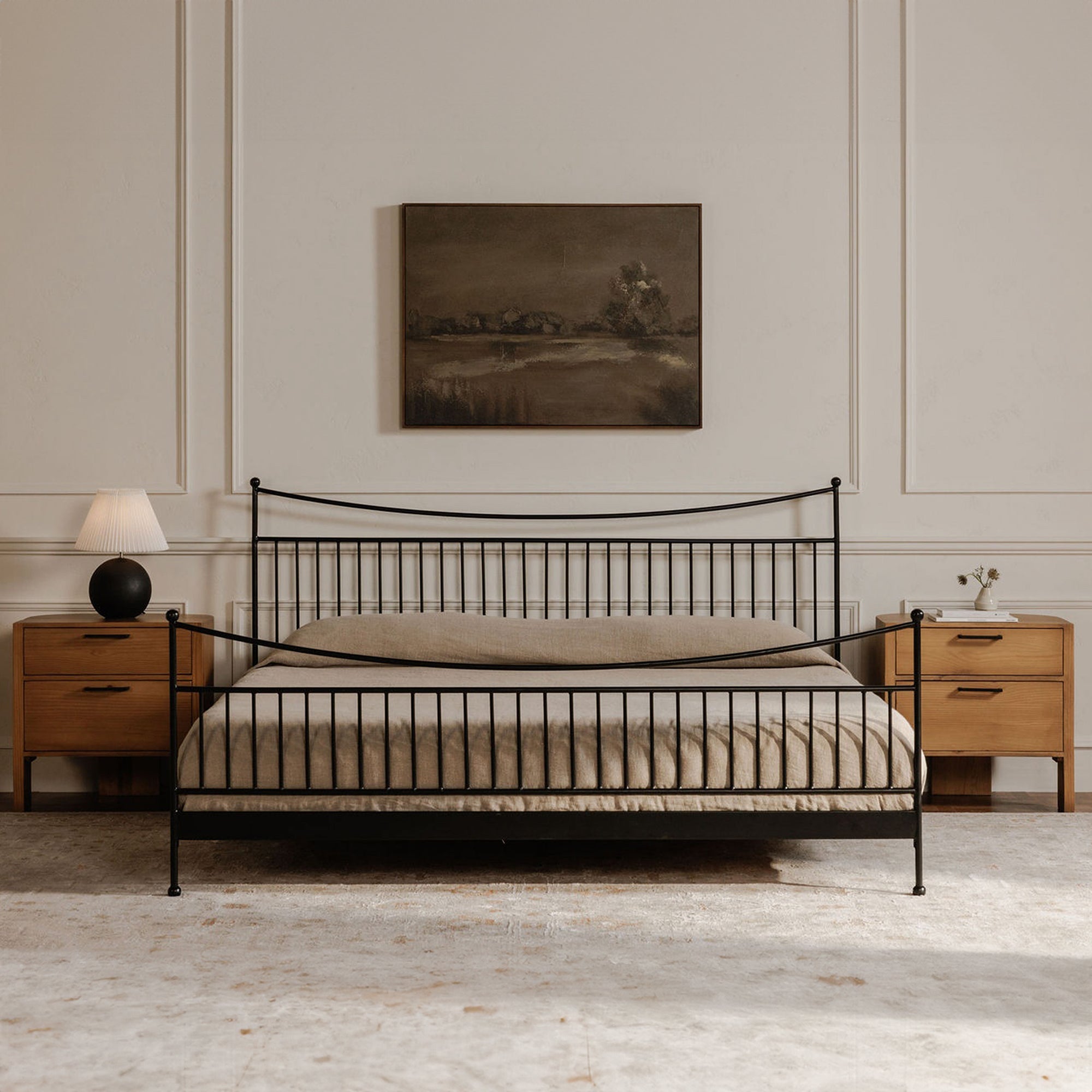 Monet Queen Bed Black