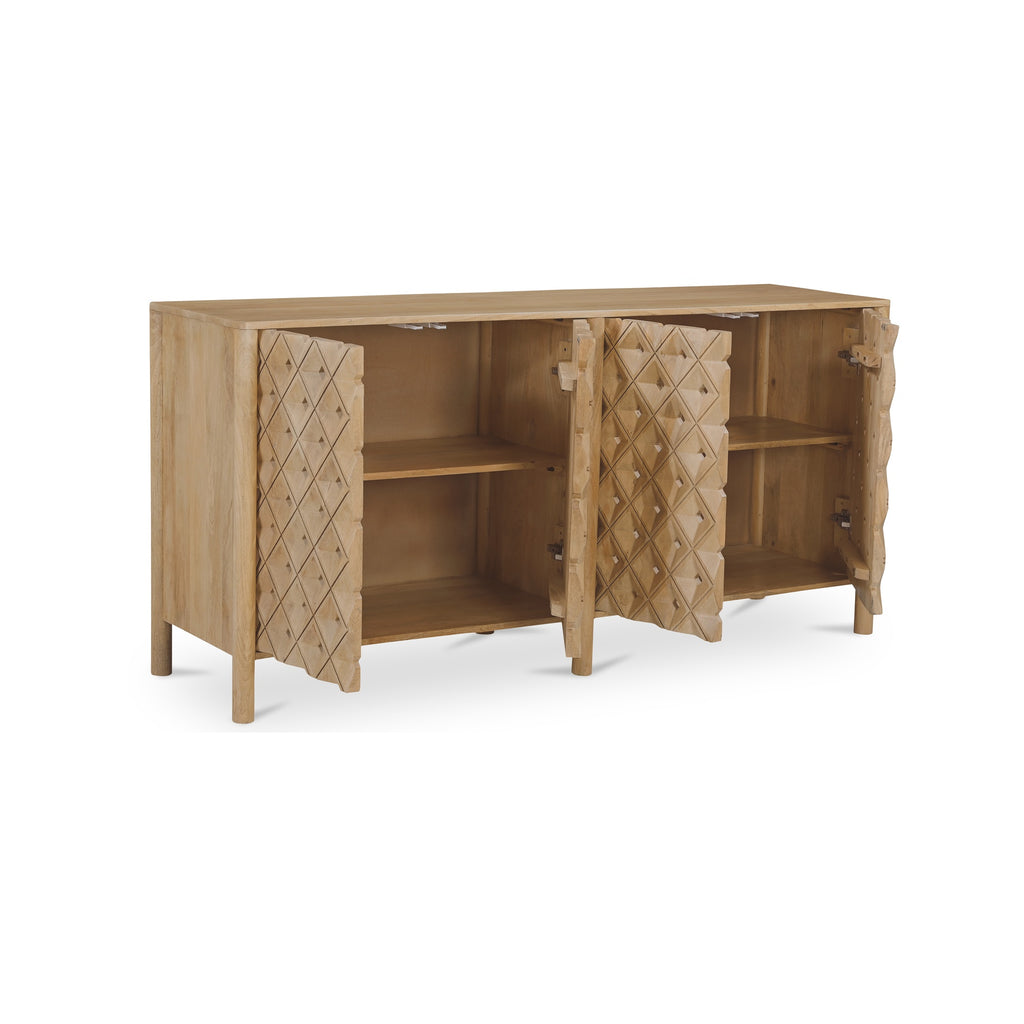 Fulton 4 Door Sideboard Natural