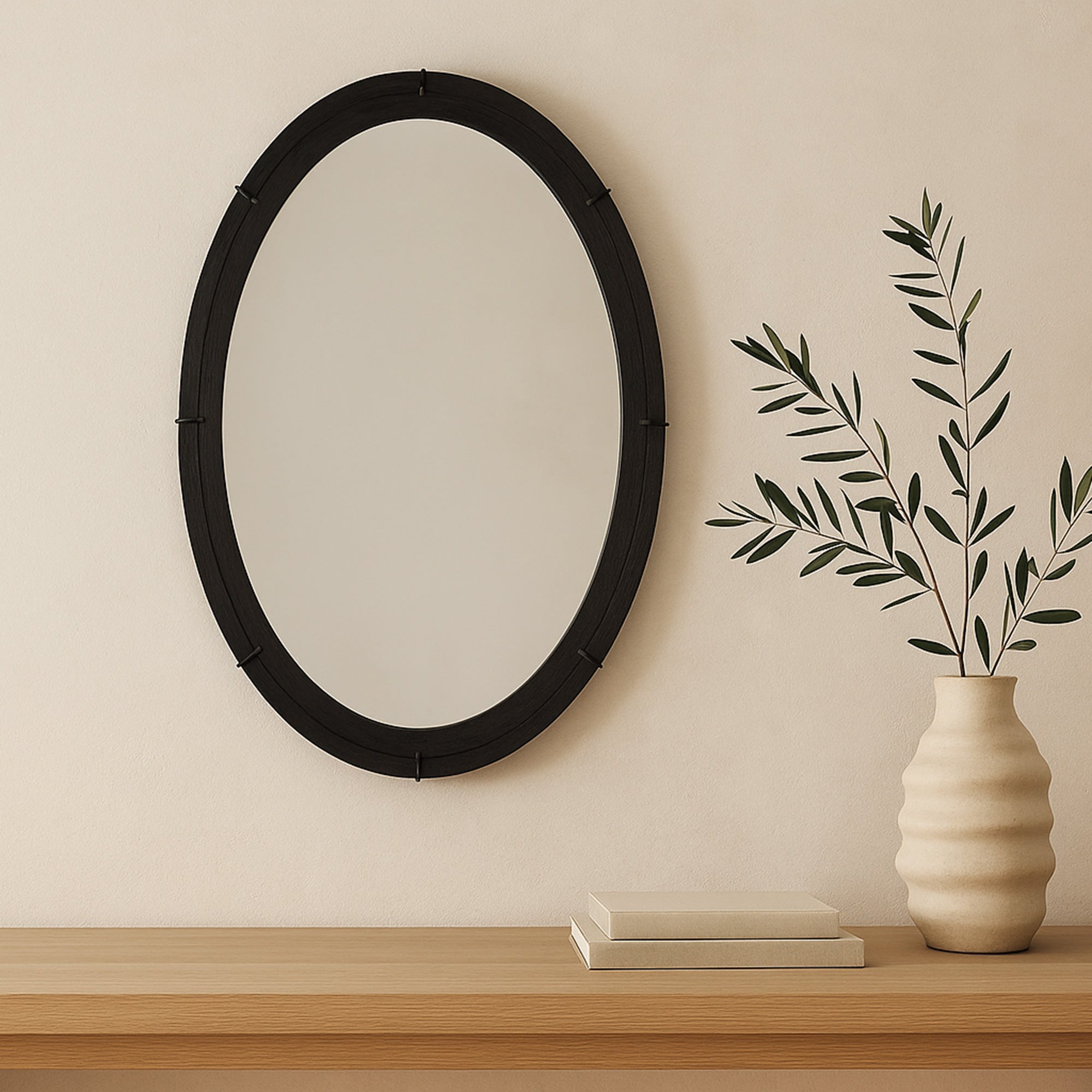 Antoni Mirror Black Large Black