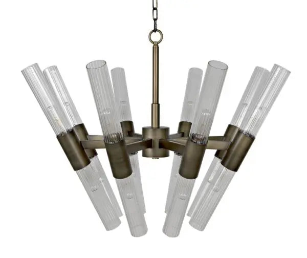 Moira Chandelier | Aged Brass Finish