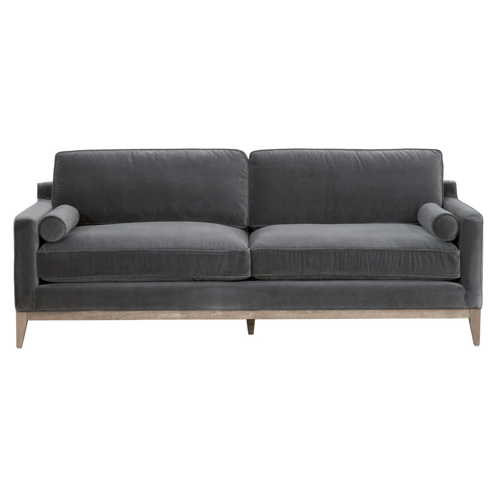 Parker 86" Post Modern Sofa | Dark Dove Velvet
