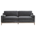 Parker 86" Post Modern Sofa | Dark Dove Velvet