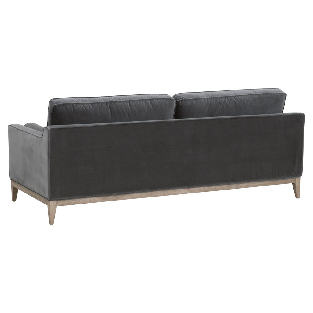 Parker 86" Post Modern Sofa | Dark Dove Velvet