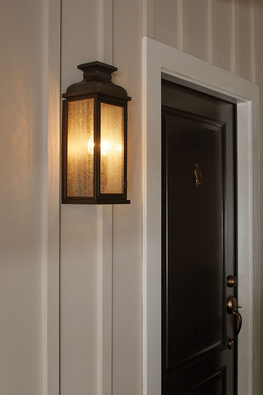 Pediment Medium Lantern Dark Weathered Zinc