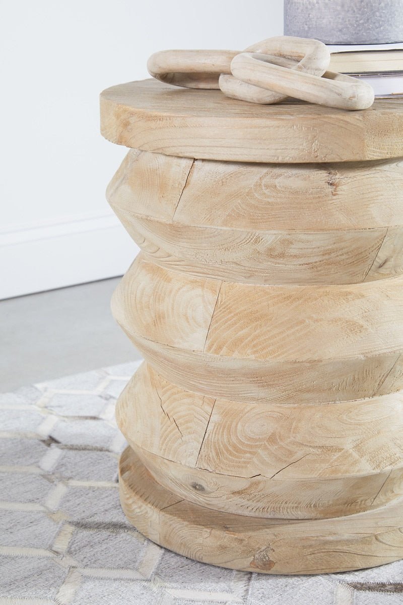 Pier Accent Table | Smoke Gray Pine