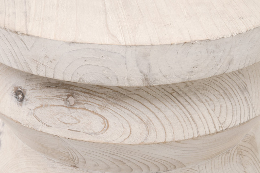 Pier Accent Table | White Wash Pine