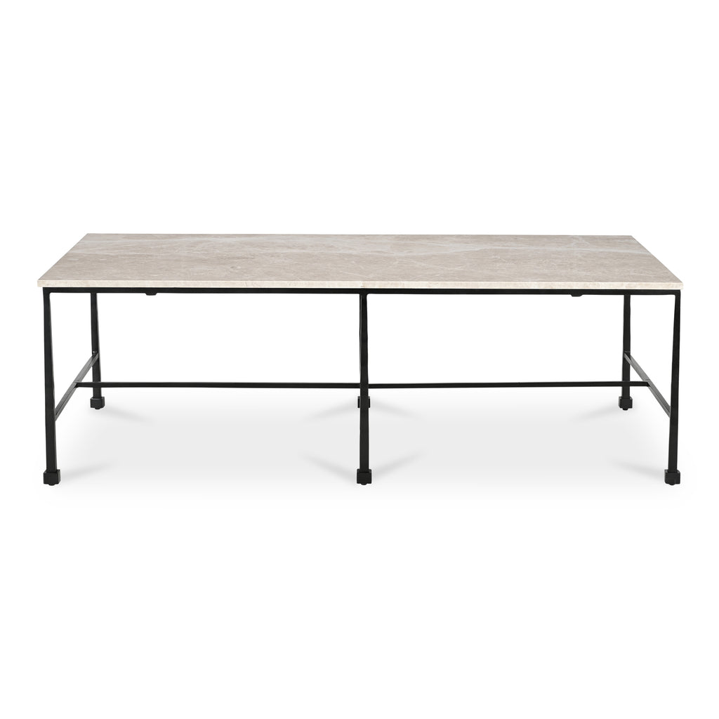 River Coffee Table Botticino Marble