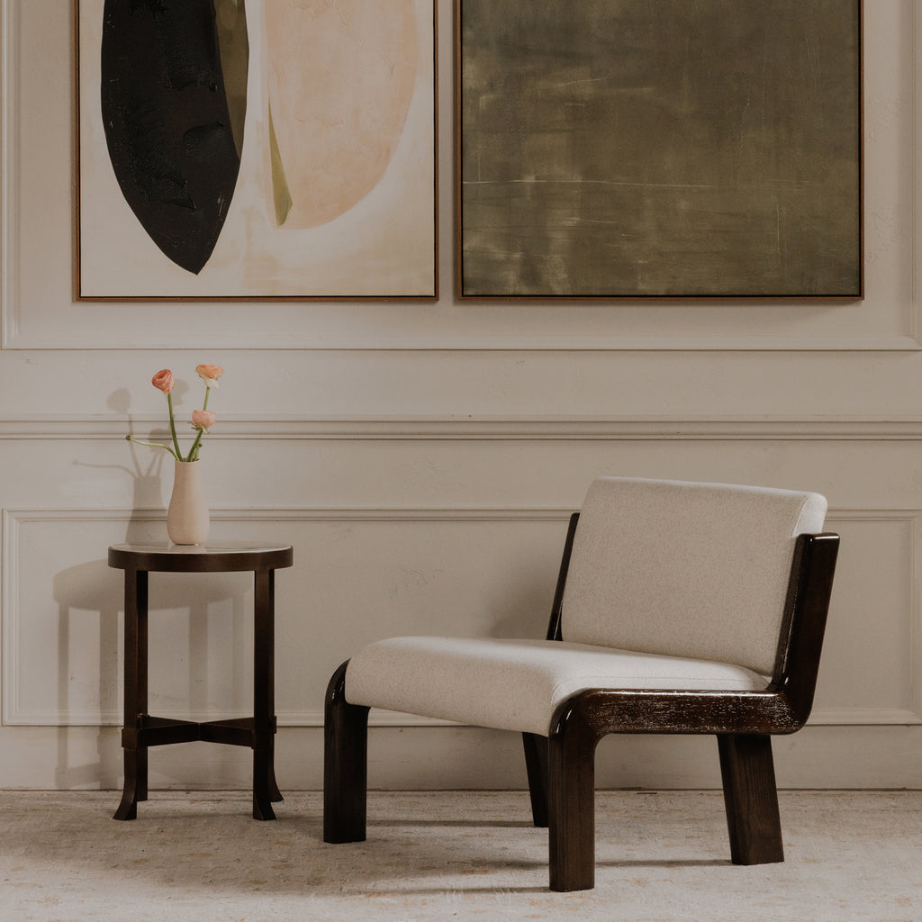 Holli Side Table White Marble
