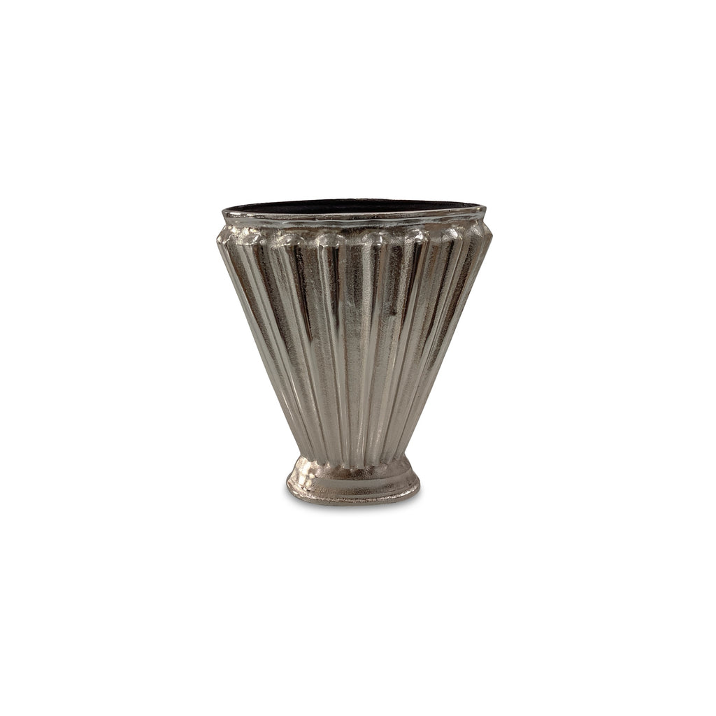 Jade Vase Aged Pewter Cast Aluminum