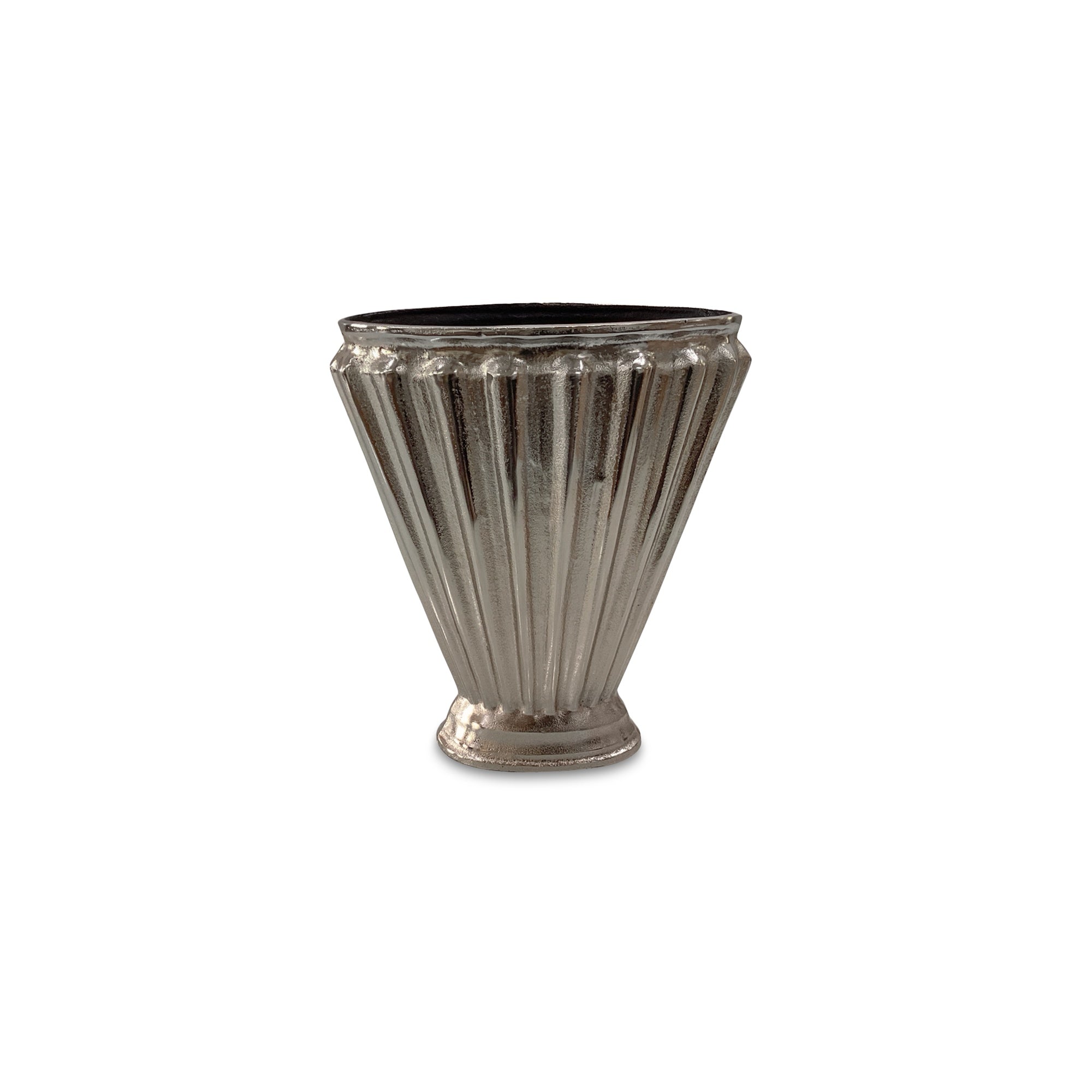 Jade Vase Aged Pewter Cast Aluminum