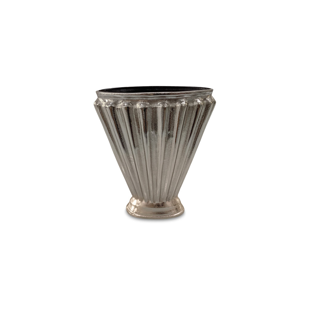 Jade Vase Aged Pewter Cast Aluminum