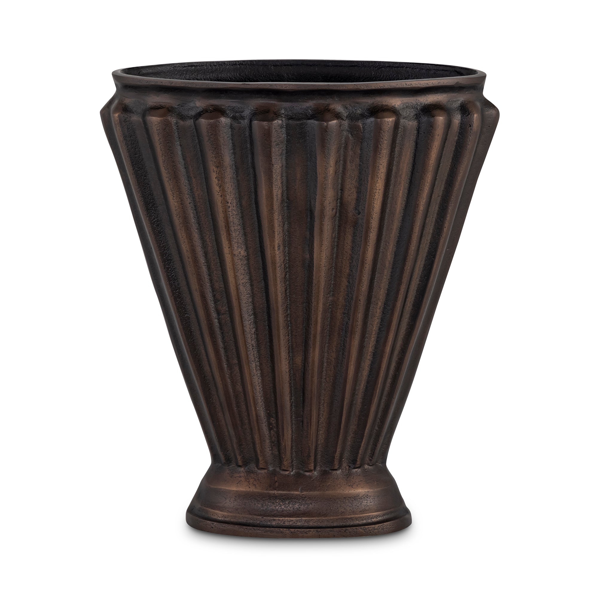 Jade Vase Antique Brass Cast Aluminum