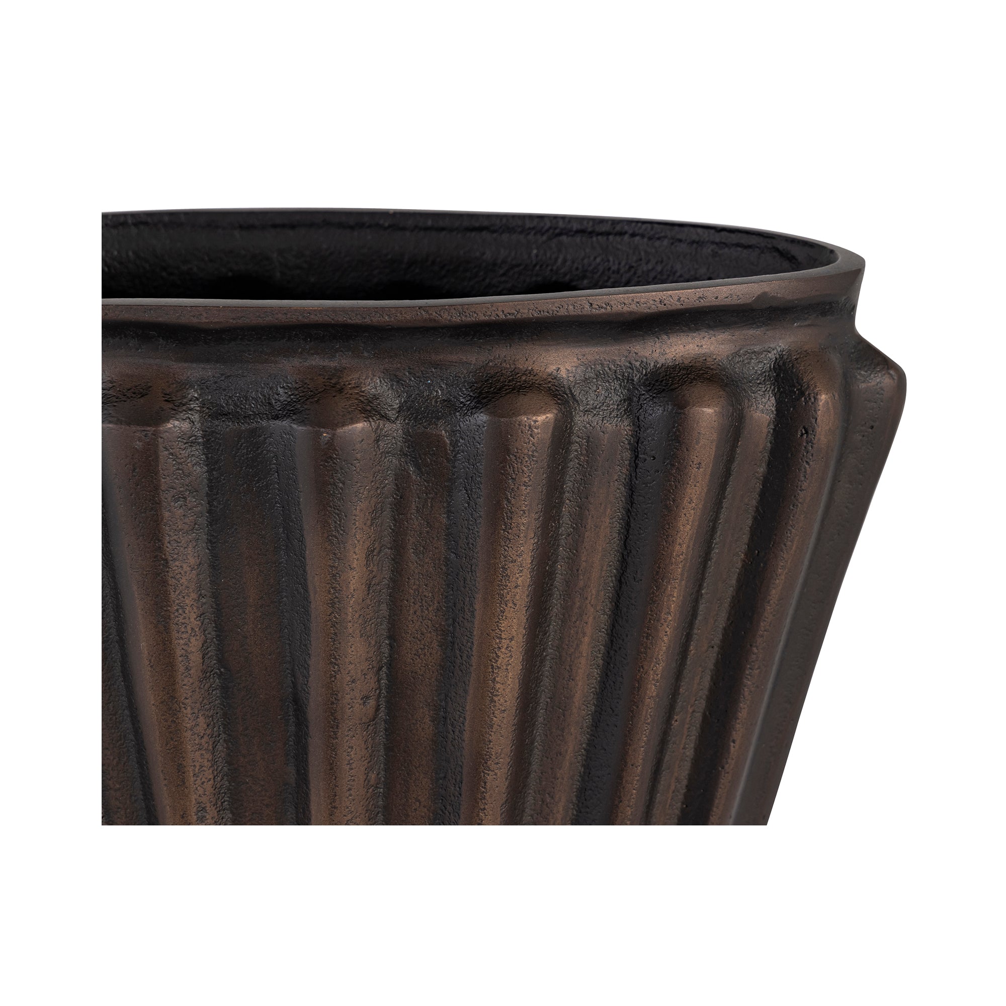 Jade Vase Antique Brass Cast Aluminum