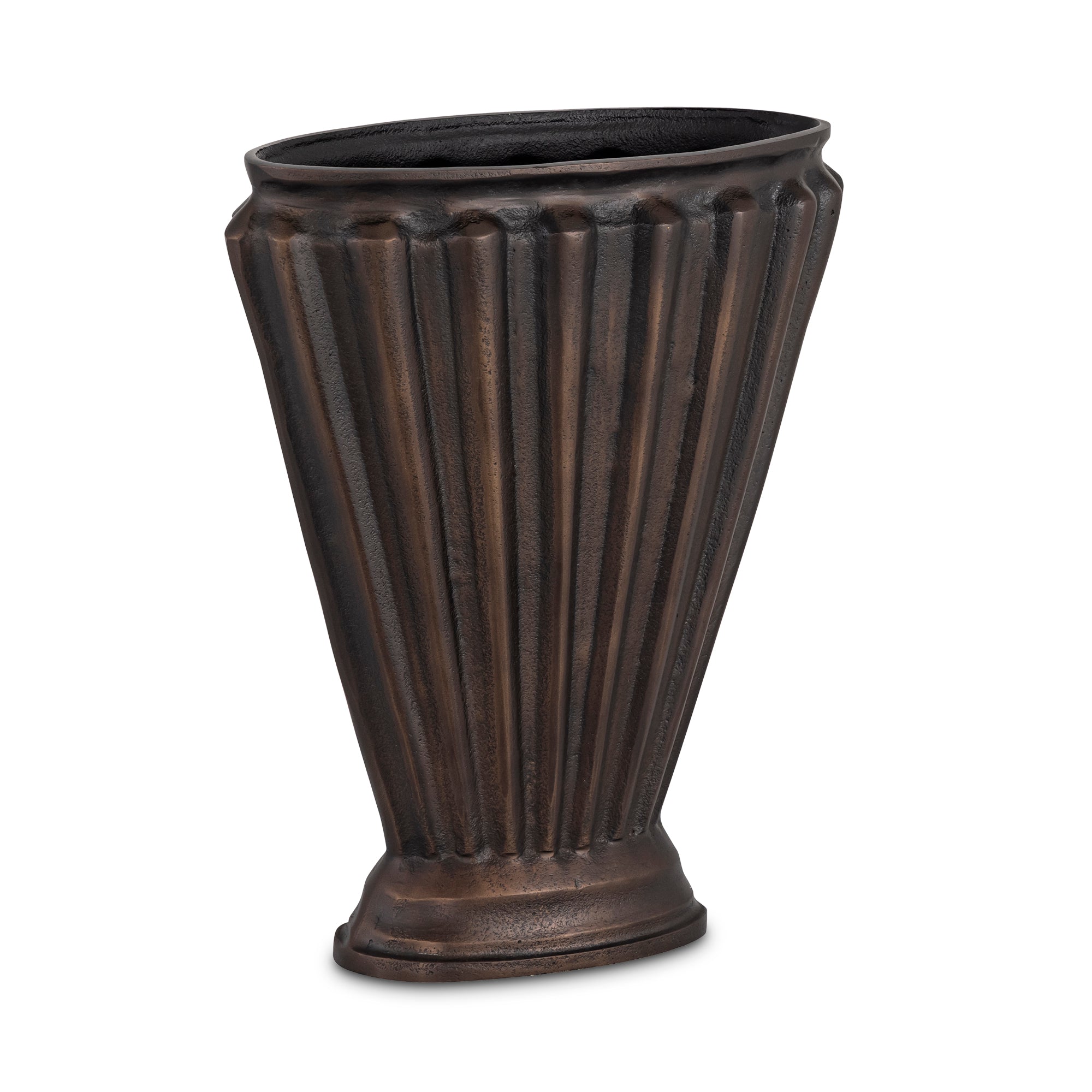 Jade Vase Antique Brass Cast Aluminum