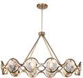 Quincy 40'' Distressed Twilight Linear Chandelier