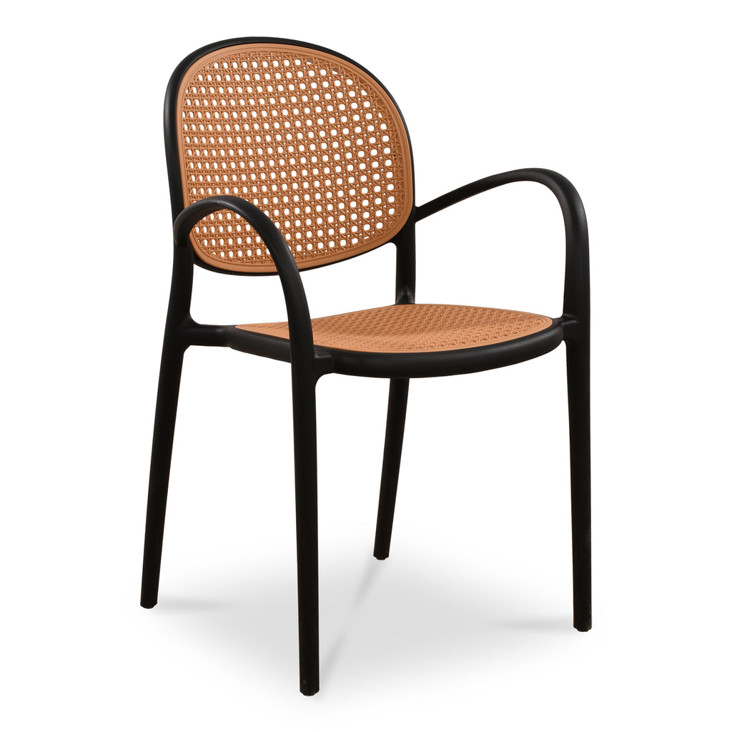 Soren Outdoor Dining Chair Black-Set of Two