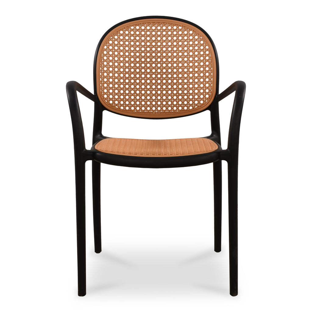 Soren Outdoor Dining Chair Black-Set of Two