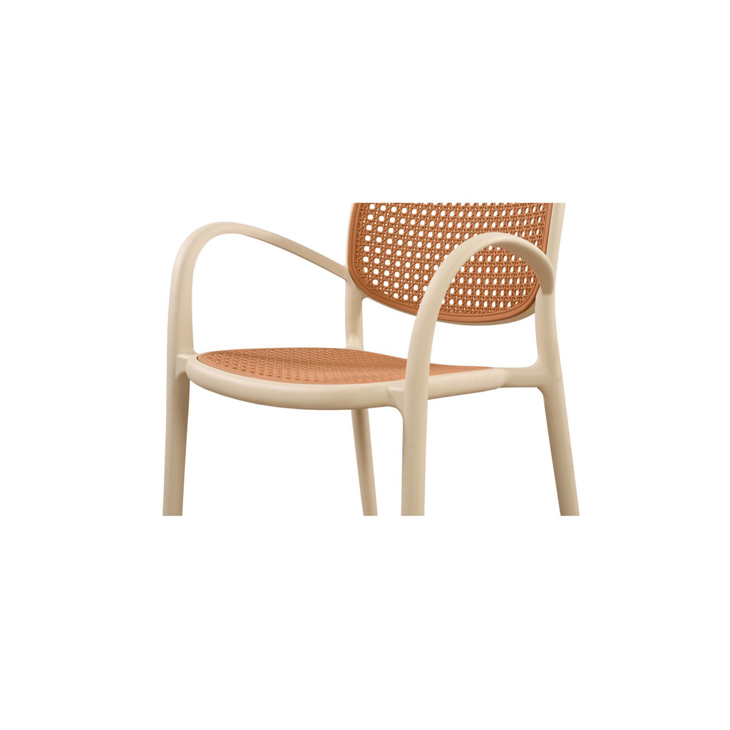 Soren Outdoor Dining Chair White-Set of Two