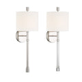 Rachel 8'' Polished Nickel Sconce