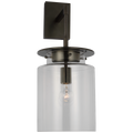 Elias 23" Sconce | Bronze | Clear Glass