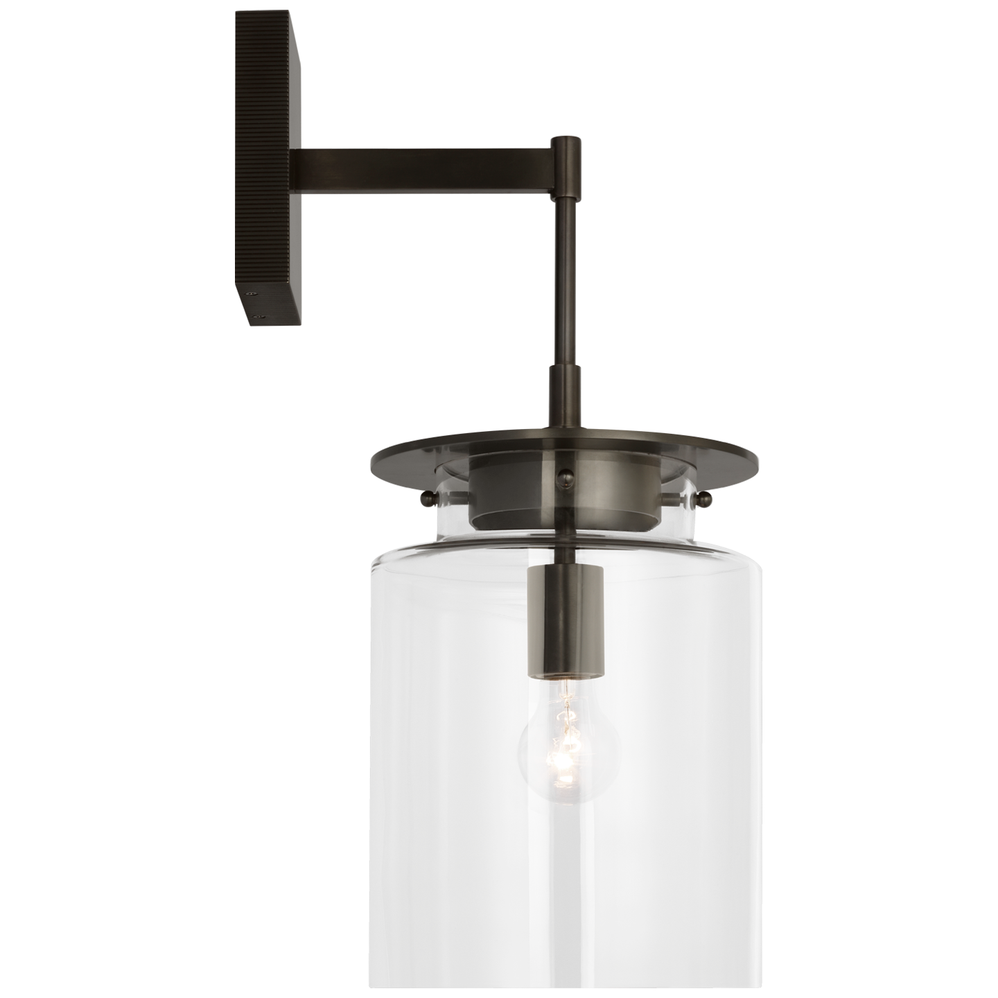 Elias 23" Sconce | Bronze | Clear Glass