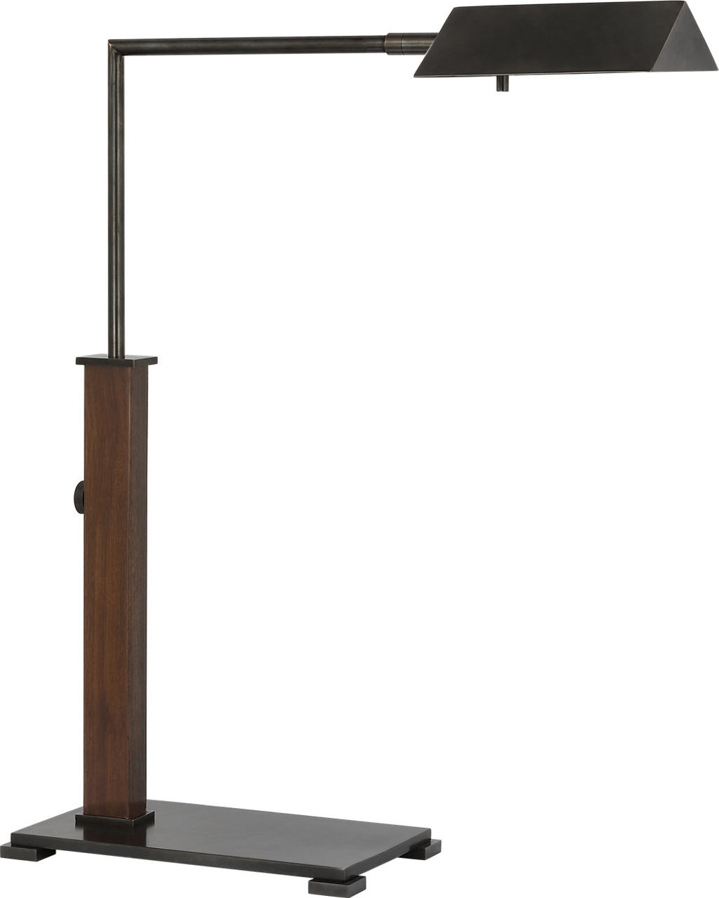 Copse Medium Pharmacy Desk Lamp | Bronze and Dark Walnut