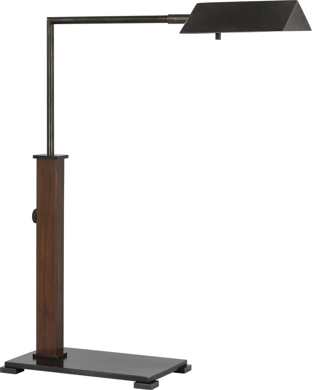 Copse Medium Pharmacy Desk Lamp | Bronze and Dark Walnut