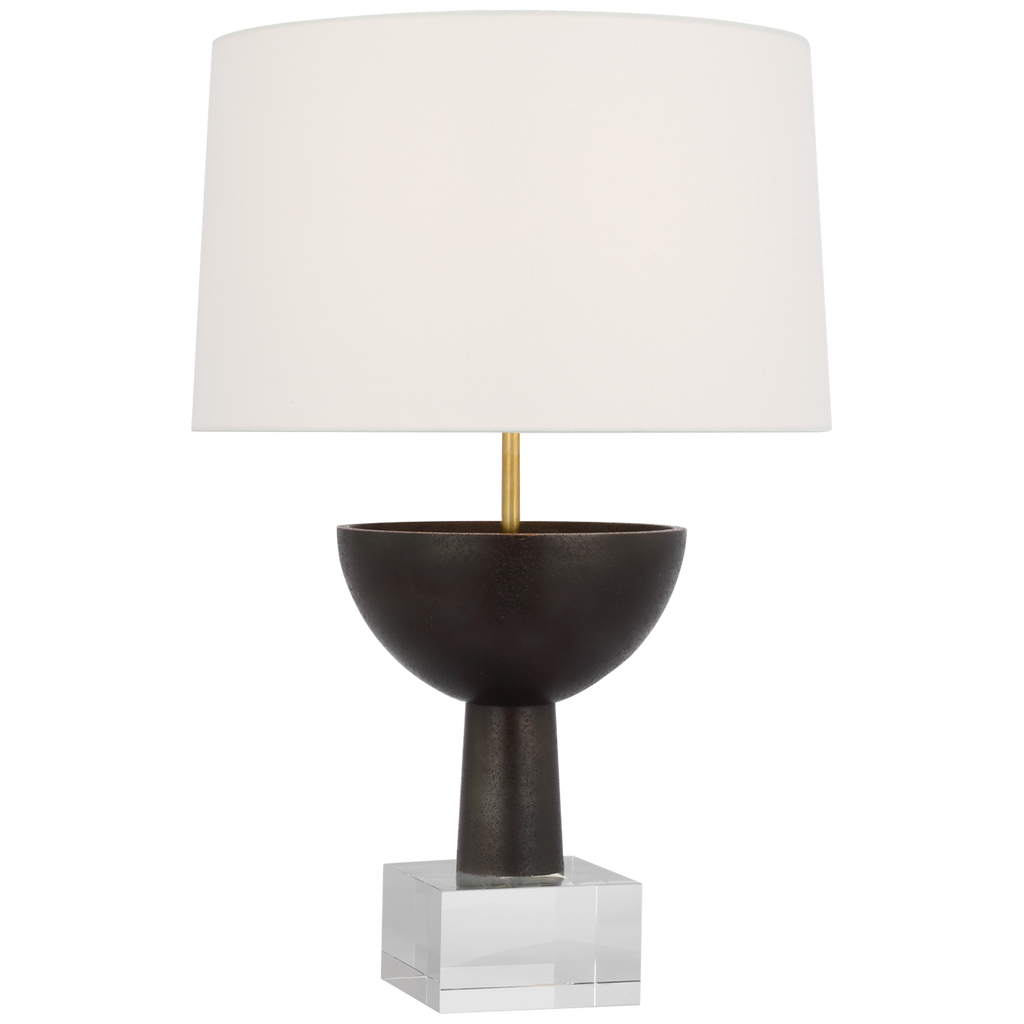 Eadan 26" Table Lamp | Warm Iron | Linen Shade