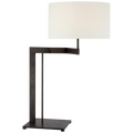 Amell 31" Articulating Table Lamp | Warm Iron | Linen Shade