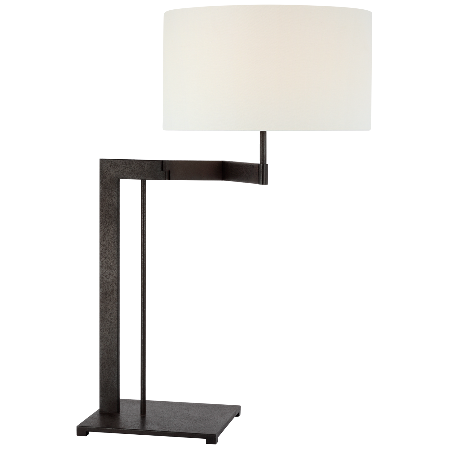 Amell 31" Articulating Table Lamp | Warm Iron | Linen Shade
