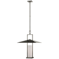 Amity 23" Lantern | Bronze and Antique-Burnished Brass | White Glass