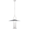 Amity 23" Lantern | Polished Nickel | Clear Glass