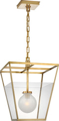 Illume 18" Lantern | Antique Brass | Clear Glass